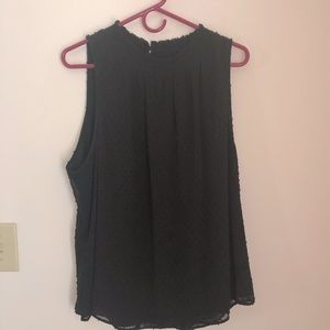 Daniel Rainn black textured sleeveless blouse